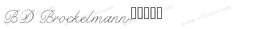 BD Brockelmann字体转换